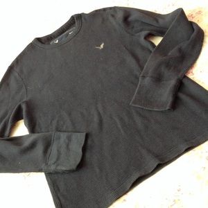 AMERICAN EAGLE Shirts - AMERICAN EAGLE THERMAL NAVY TOP M AMERICAN EAGLE Shirts - AMERICAN EAGLE THERMAL NAVY TOP M